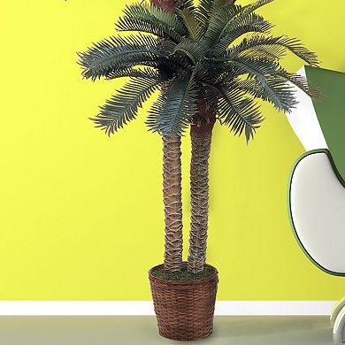 nearly natural Double Silk Sago Palm Trees