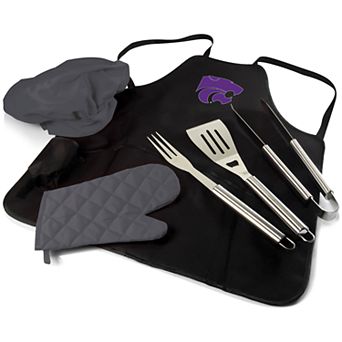 Picnic Time Kansas State Wildcats BBQ Apron Pro Grill Set