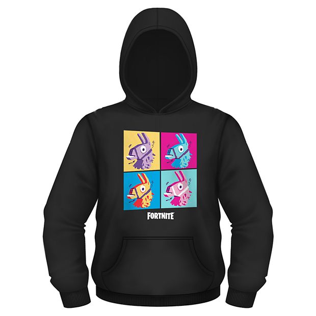 Men s Fortnite Llama Grid Pullover Hoodie