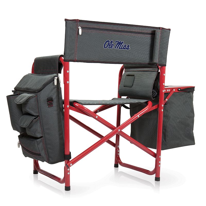 Picnic Time Ole Miss Rebels Fusion Backpack Chair with Cooler, Red