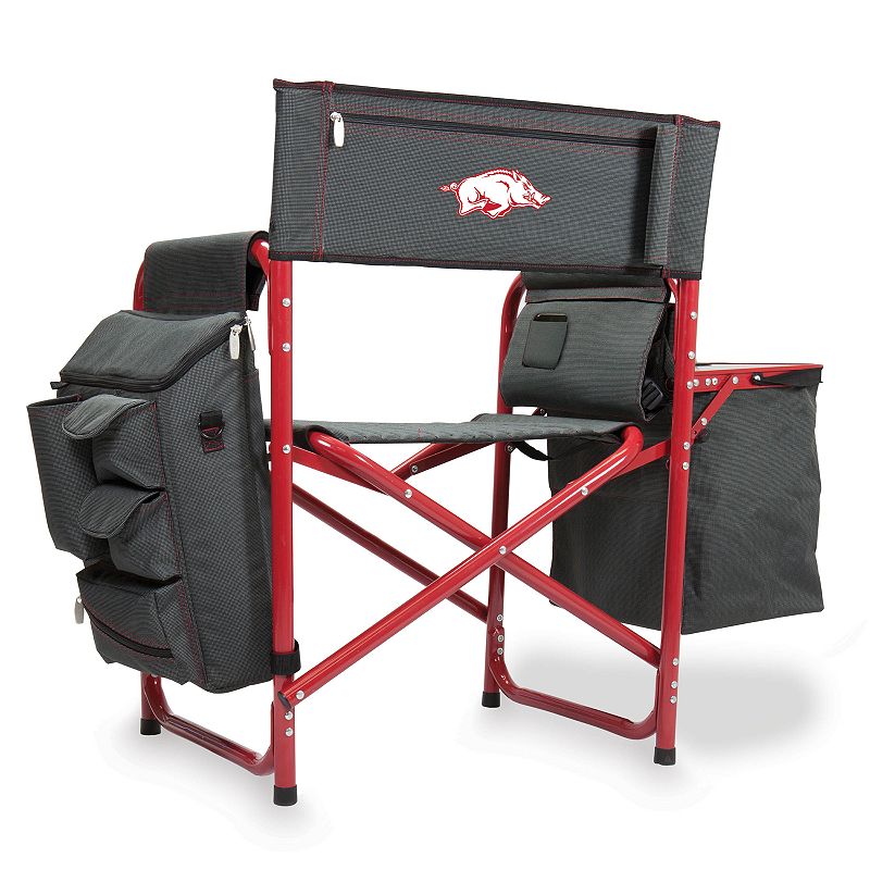 Picnic Time Arkansas Razorbacks Fusion Backpack Chair with Cooler, Red