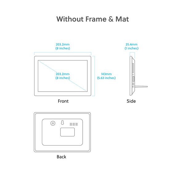 SimplySmart Home 8in. Full HD WiFi Digital PhotoShare Frame