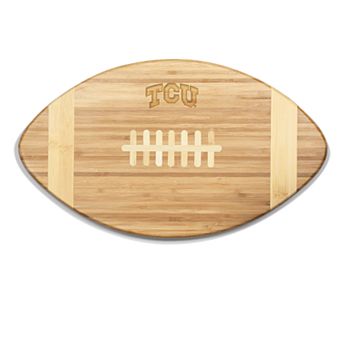 TCU Horned Frogs Touchdown Football Cutting Board Serving Tray