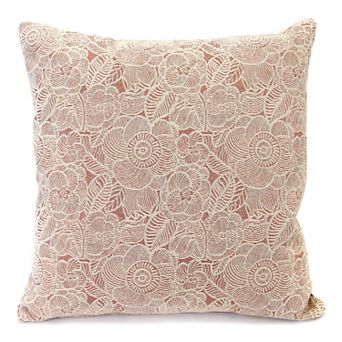 Jordan Manufacturing Chenille Jacquard Square Throw Pillow
