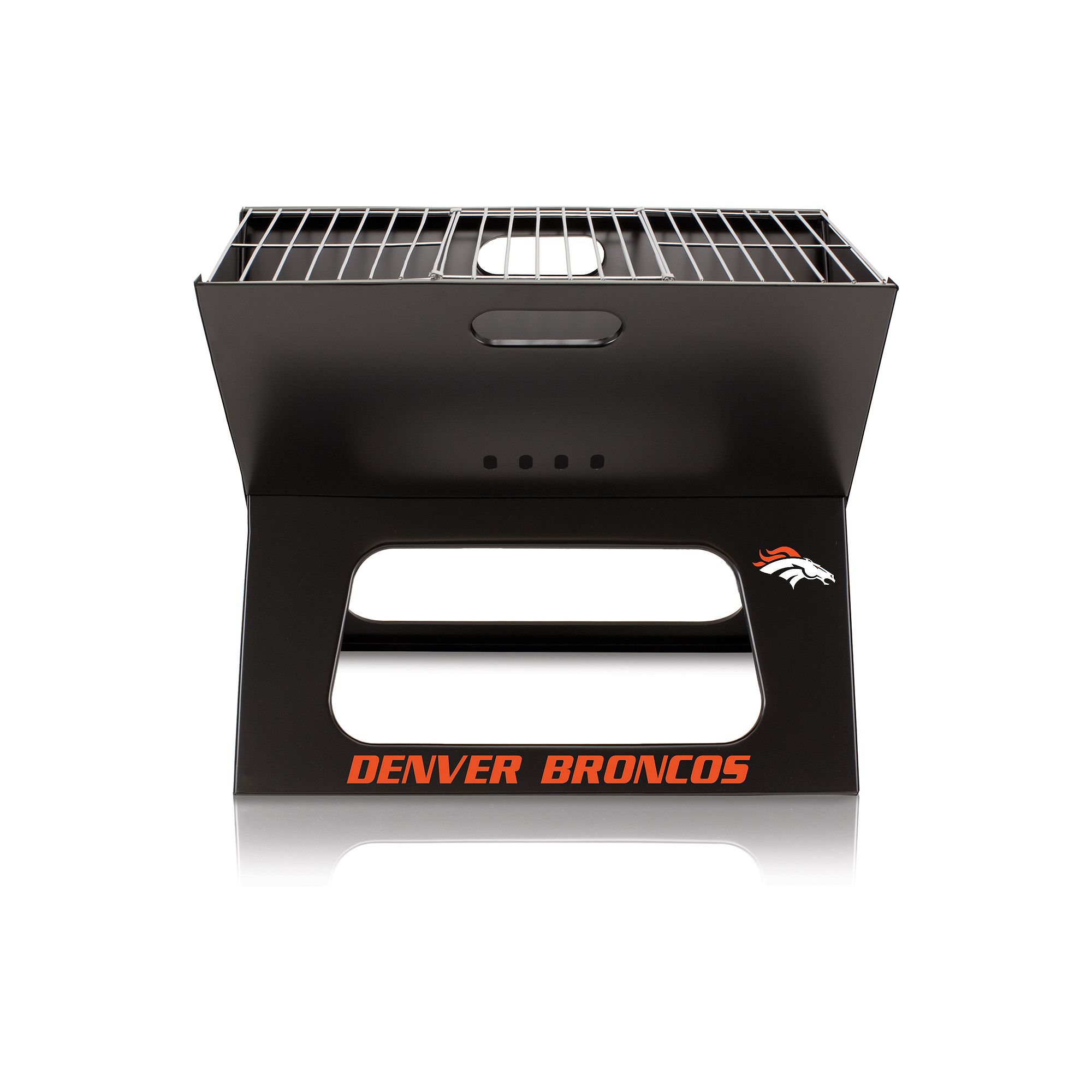 Denver Broncos Portable X-Grill, Black