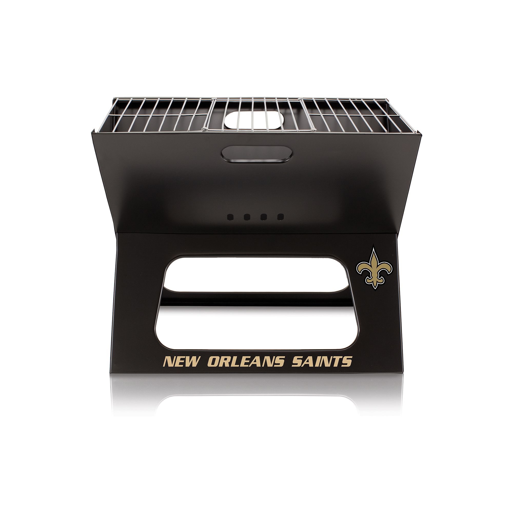 New Orleans Saints Portable X-Grill, Black