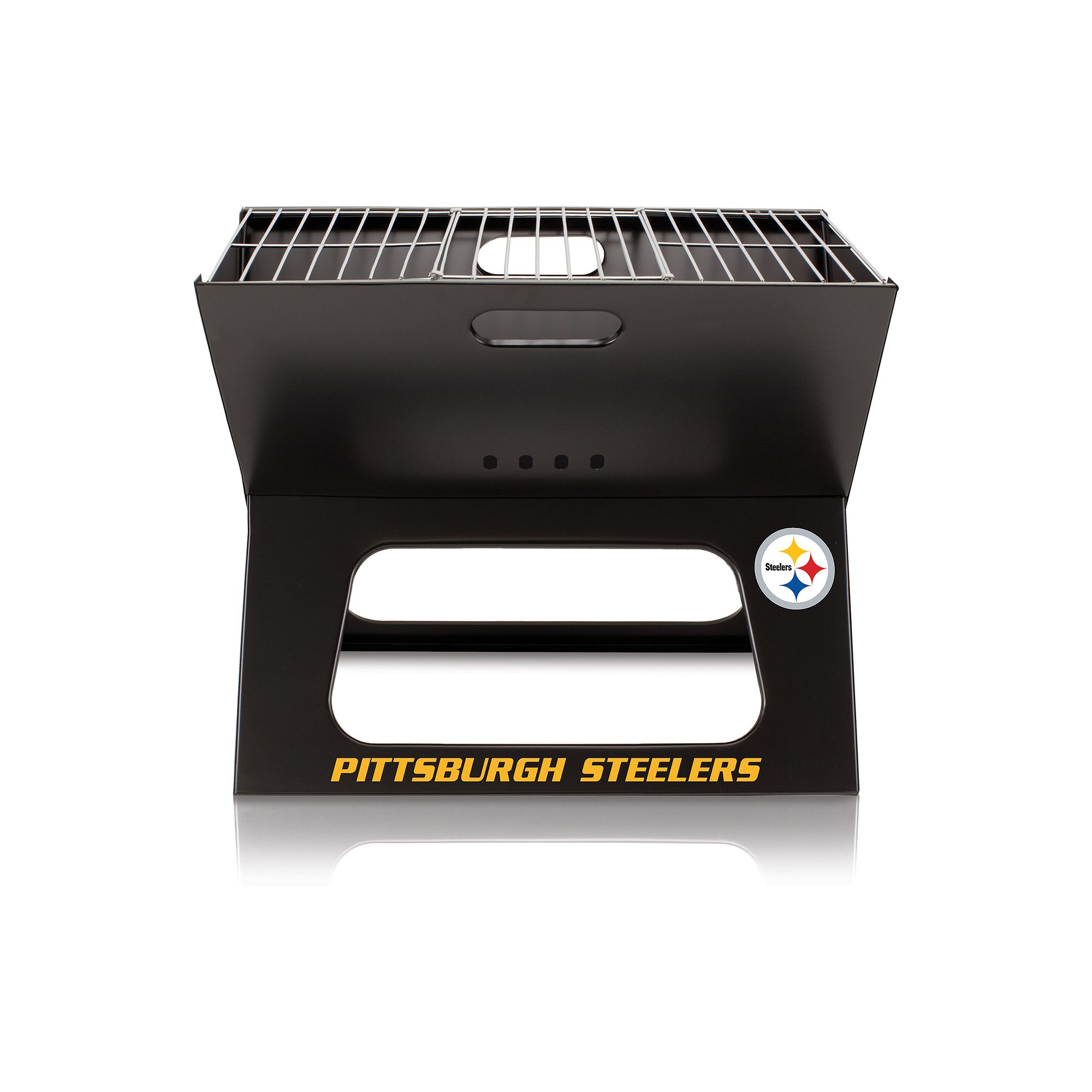 Pittsburgh Steelers Portable X-Grill, Black