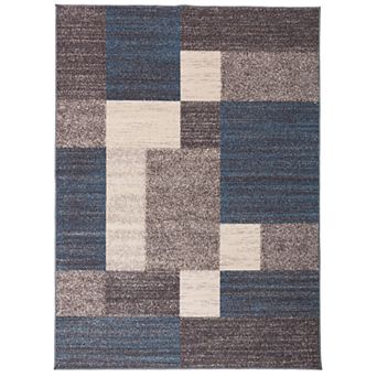 World Rug Gallery Avora Modern Boxes Rug