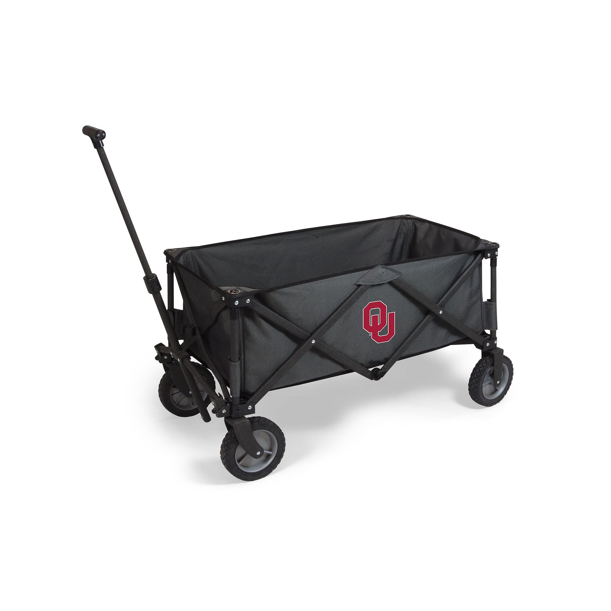 Picnic Time Oklahoma Sooners Portable Utility Wagon, Gray