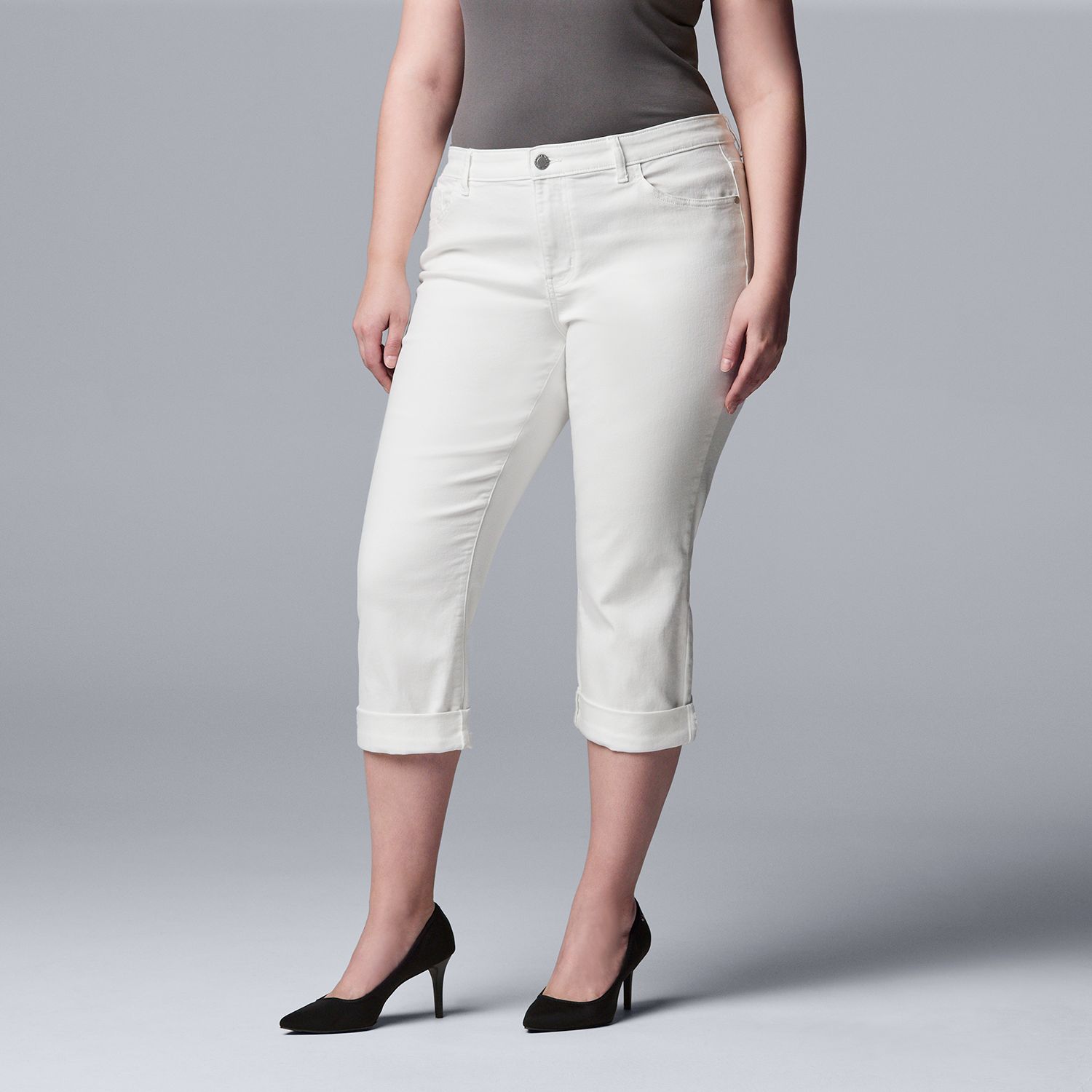 kohls capris plus size