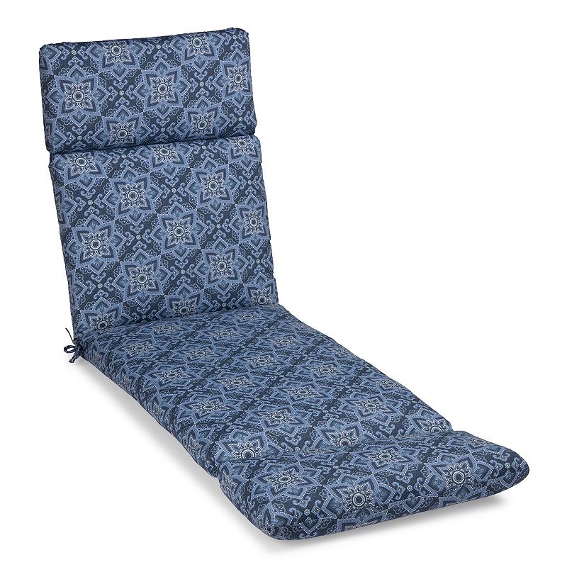 Sonoma Goods For Life Indoor Outdoor Chaise Cushion, Blue, CHAISECUSH