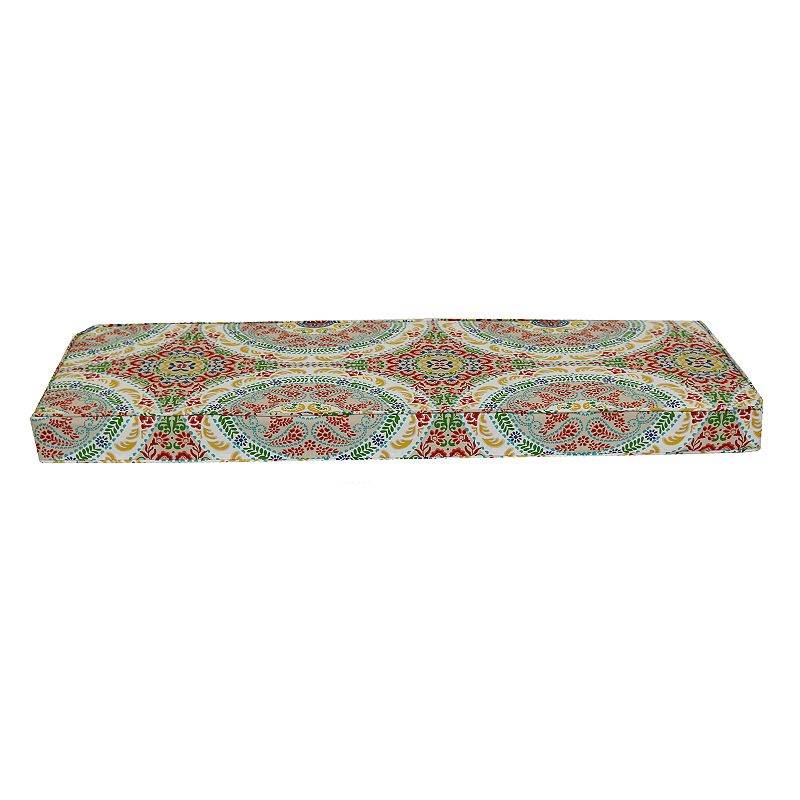 Sonoma Goods For Life Indoor Outdoor Bench Pad, Multicolor, BENCH CUSH