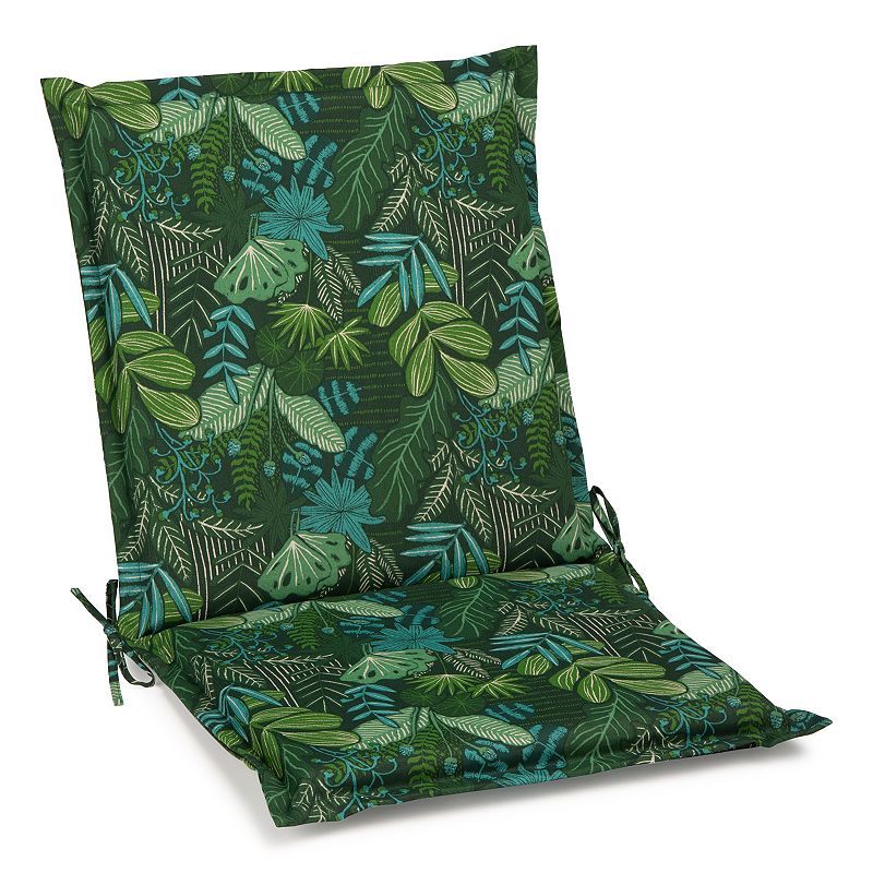 Sonoma Goods For Life Indoor Outdoor Flanged Chair Cushion, Green, 42.5X22.