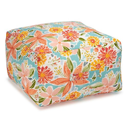 indoor outdoor square pouf
