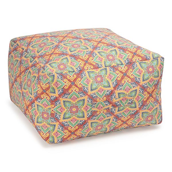 Sonoma Goods For Life Indoor Outdoor Square Pouf (various color options)