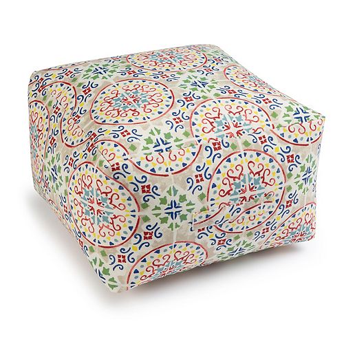 indoor outdoor square pouf