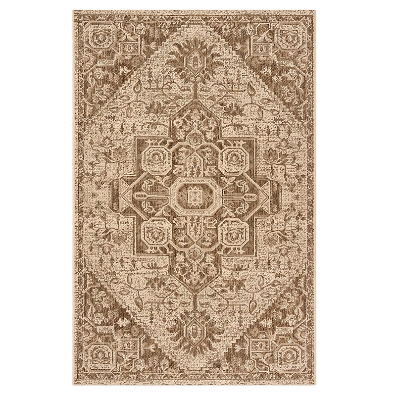 30982116 Safavieh Linden Rome Rug, Lt Beige, 6.5 Ft Sq sku 30982116