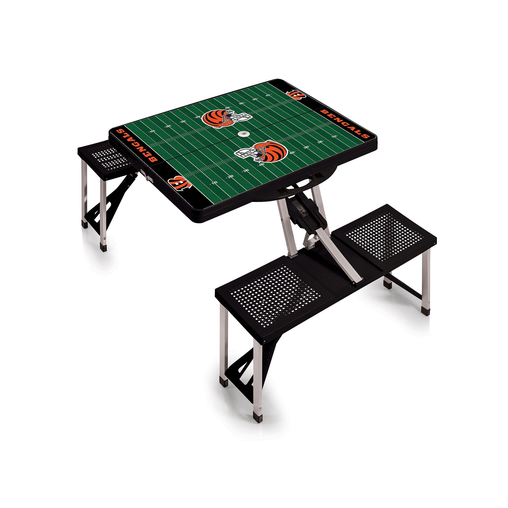 Cincinnati Bengals Portable Sports Field Picnic Table, Black