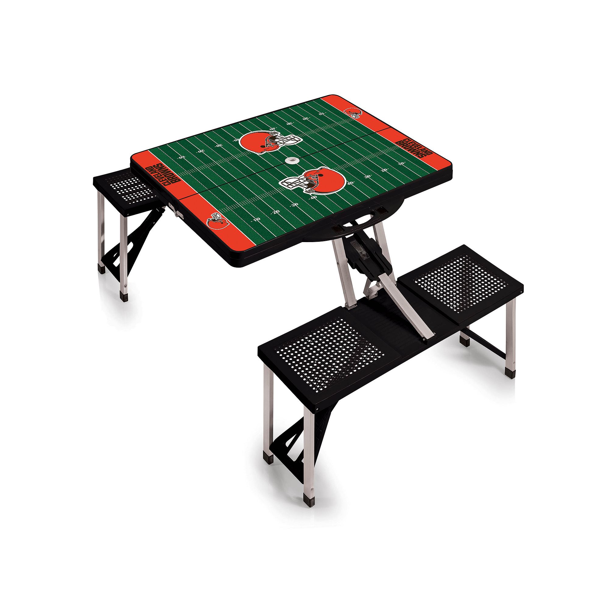 Cleveland Browns Portable Sports Field Picnic Table, Black