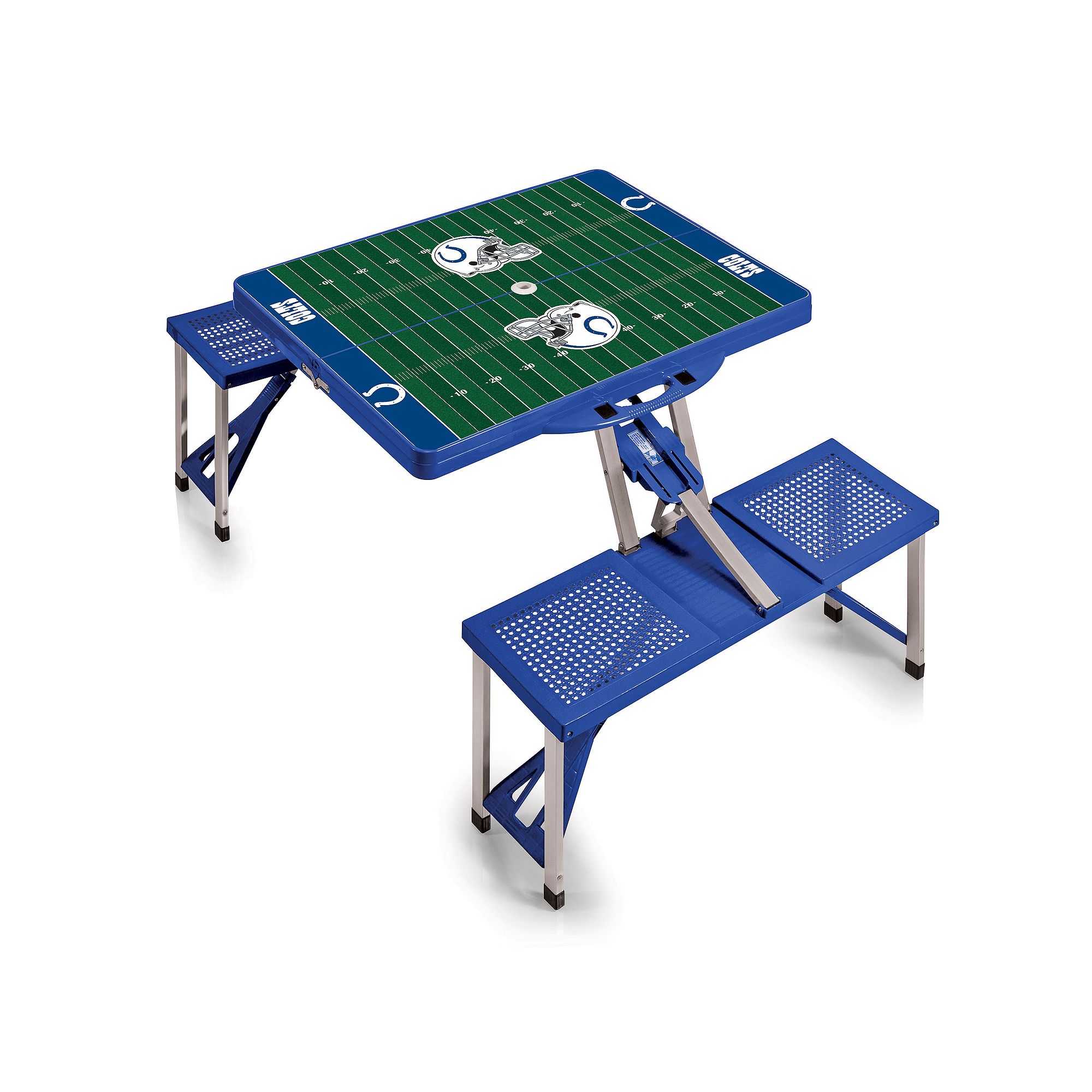 Indianapolis Colts Portable Sports Field Picnic Table, Blue