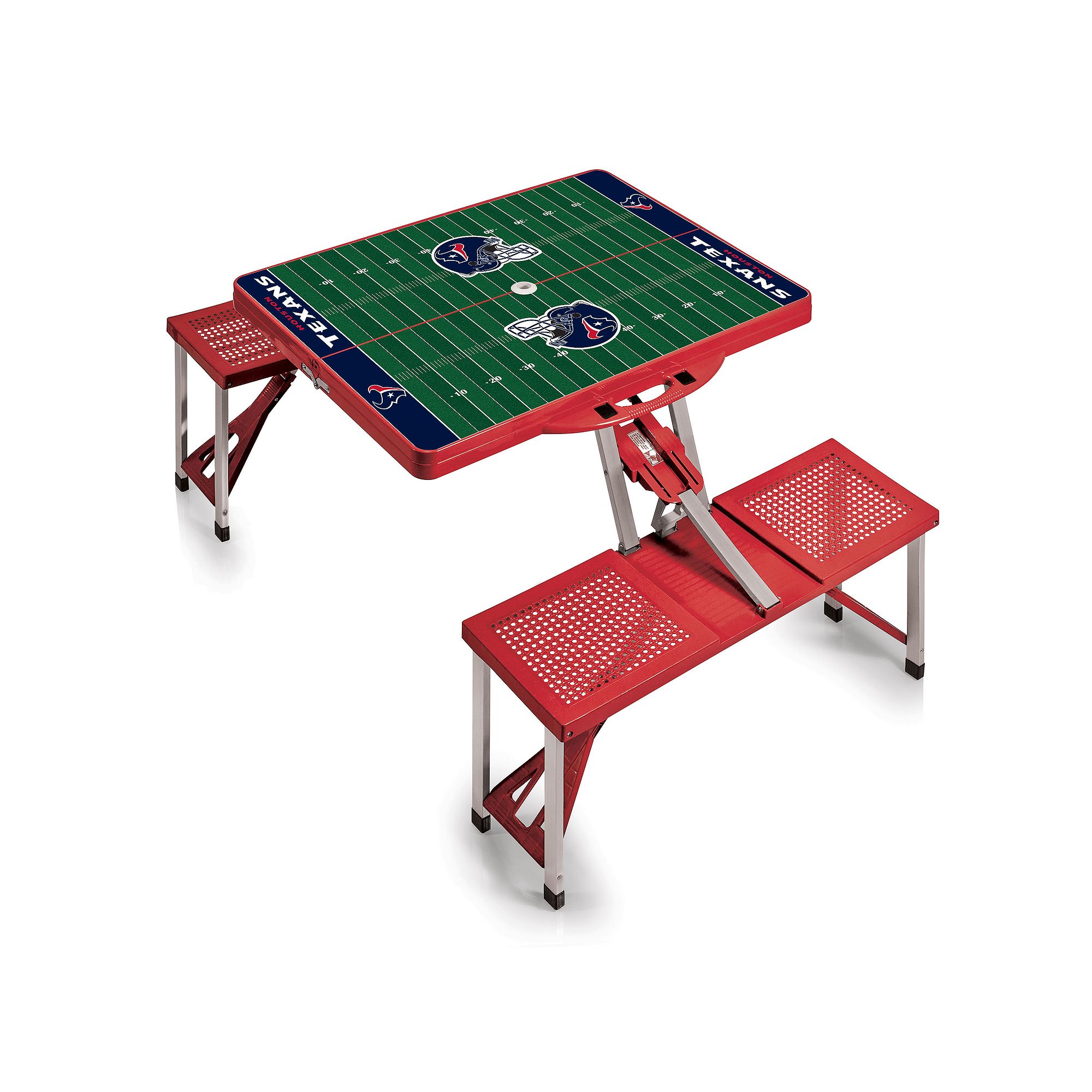 Houston Texans Portable Sports Field Picnic Table, Red