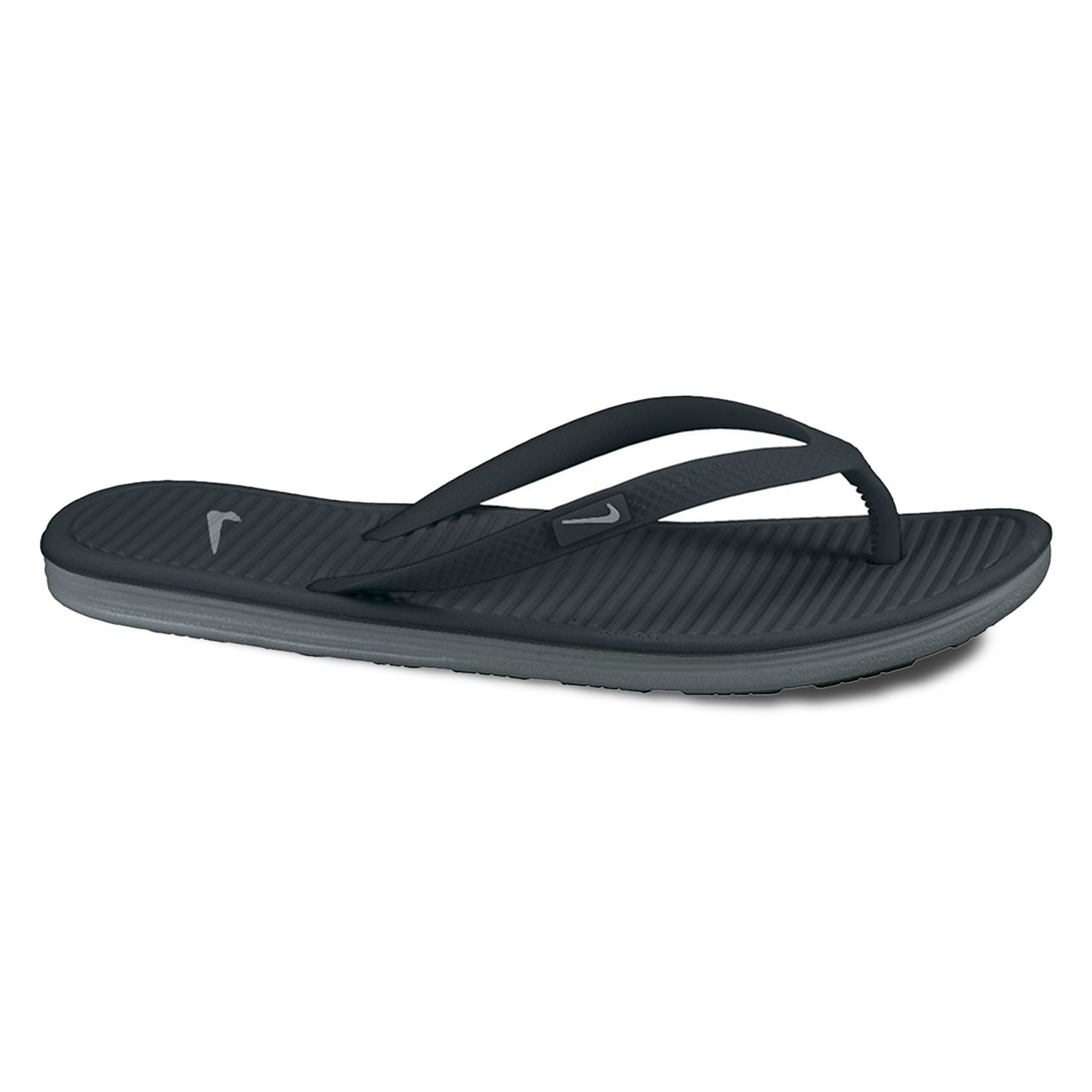 womens grey nike flip flops