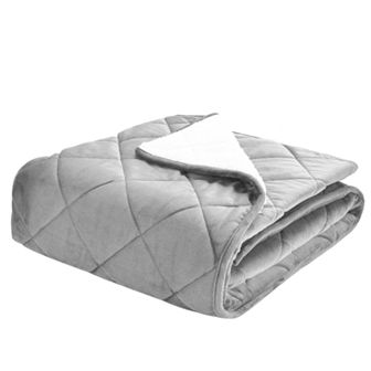 Dream On Velvet & Sherpa Foot Pocket Throw