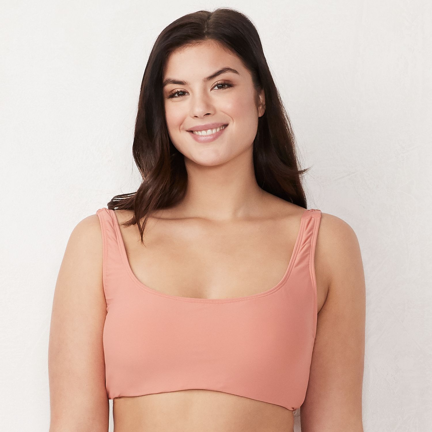 plus size midkini swim top