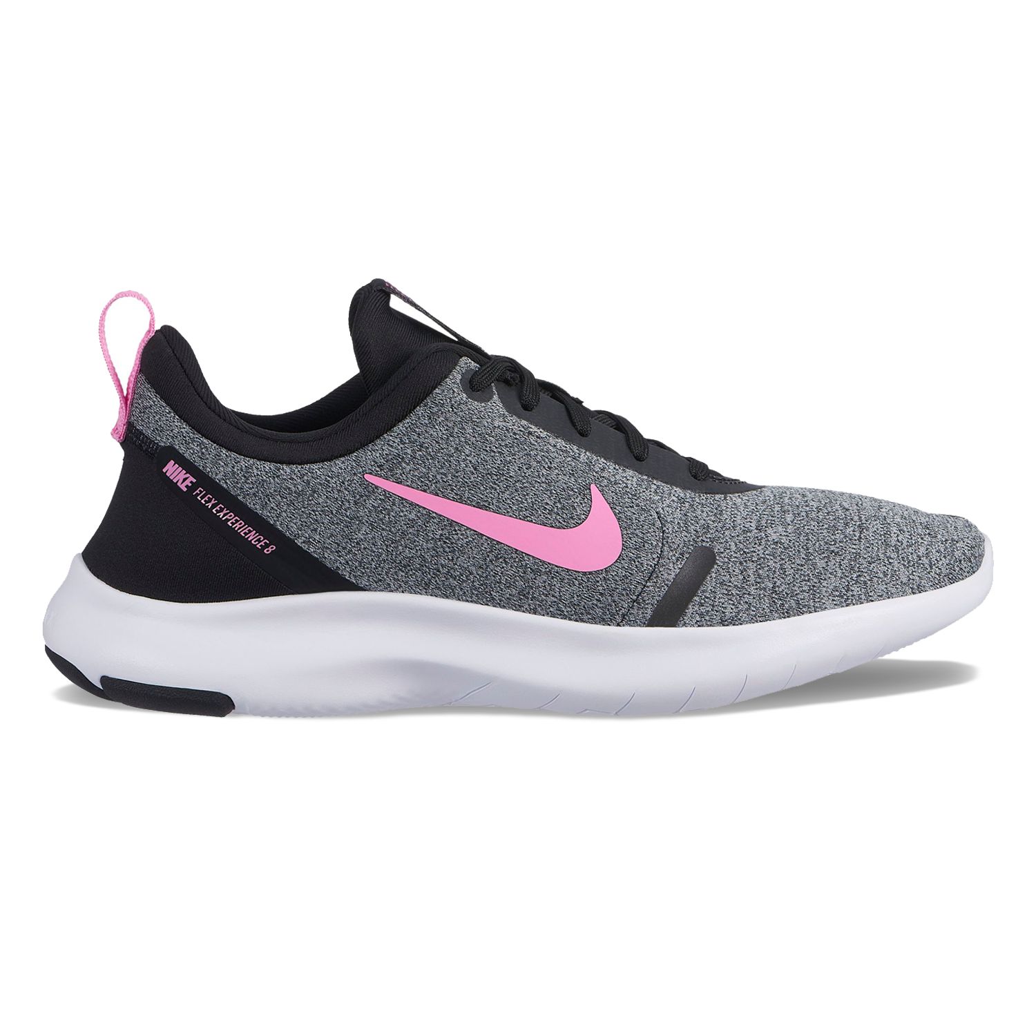 nike women's flex experience rn 8 running shoes grey pink