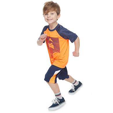 Boys 4-12 Jumping Beans® Interlock Pieced Active Shorts