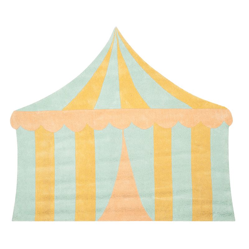 Safavieh Martha Stewart Jolene Sea Glass Circus Tent Rug, Green, 5.5X7 Ft