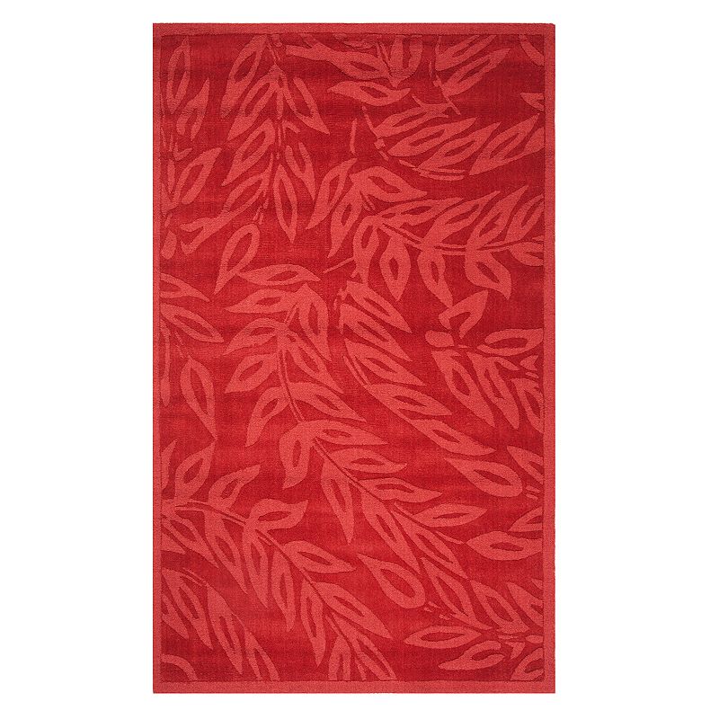 Safavieh Martha Stewart Farrah Vermillon Rug, Red, 4X6 Ft