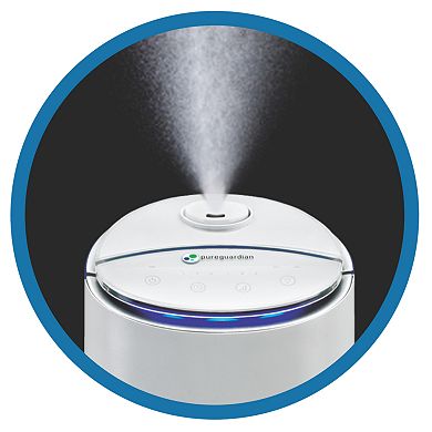 PureGuardian 100-Hour Ultrasonic Cool Mist Tower Humidifier with Aromatherapy
