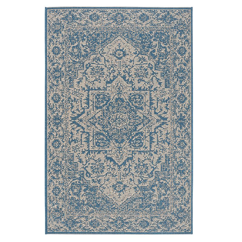 Safavieh Linden Daisy Rug, Med Blue, 8X10 Ft