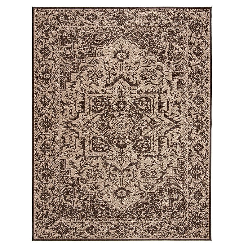 Safavieh Linden Daisy Rug, Brown, 6.5Ft Rnd