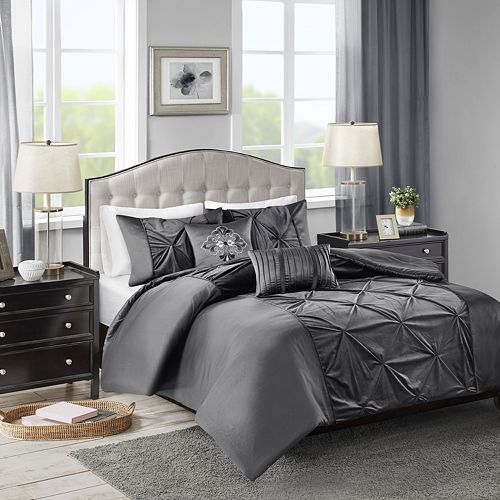 Madison Park Delora Velvet 5 Piece Comforter Set