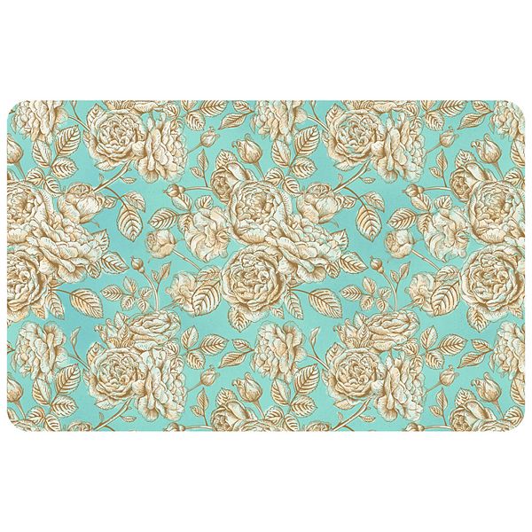 Bungalow Flooring Floral Toile Tiffany Comfort Mat 22" x 31"