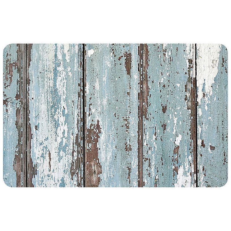 Bungalow Flooring Rustic Painted Floor Mat - 23 x 36, Green, 23 X 36
