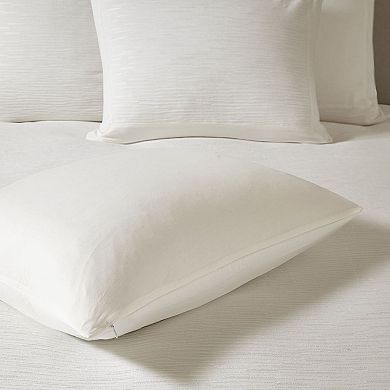 N Natori Cotton Blend 3-piece Duvet Cover