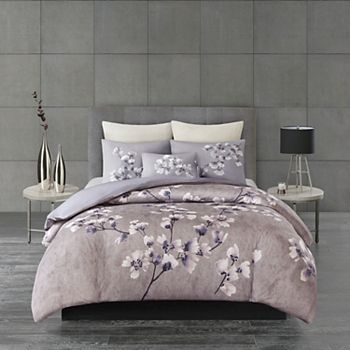 N Natori Sakura Blossom 3 Piece Duvet Cover Set