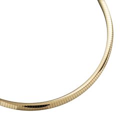 10k Gold-Bonded Sterling Silver and Sterling Silver Reversible Omega Necklace -17-in. by