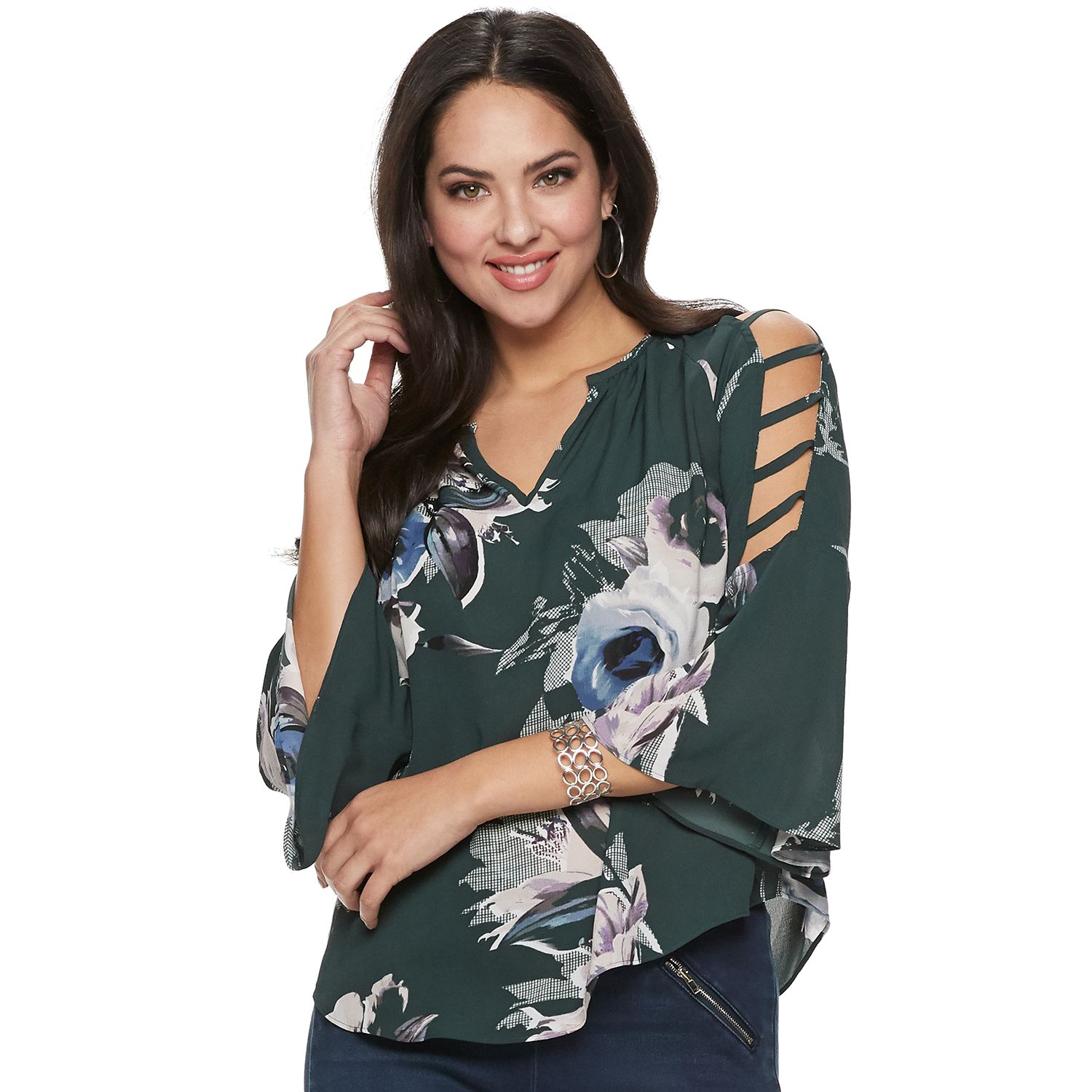 kohls womens peasant tops