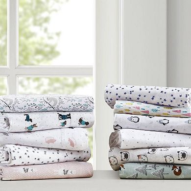 Intelligent Design Cozy Soft Cotton Flannel Sheet Set