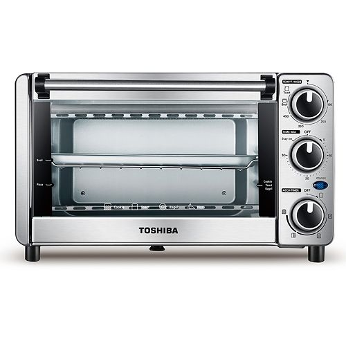Toshiba 4Slice Stainless Steel Toaster Oven