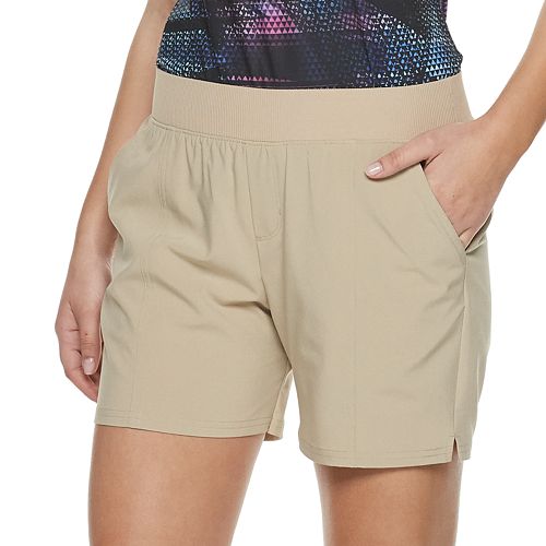 fila sport woven piecing shorts