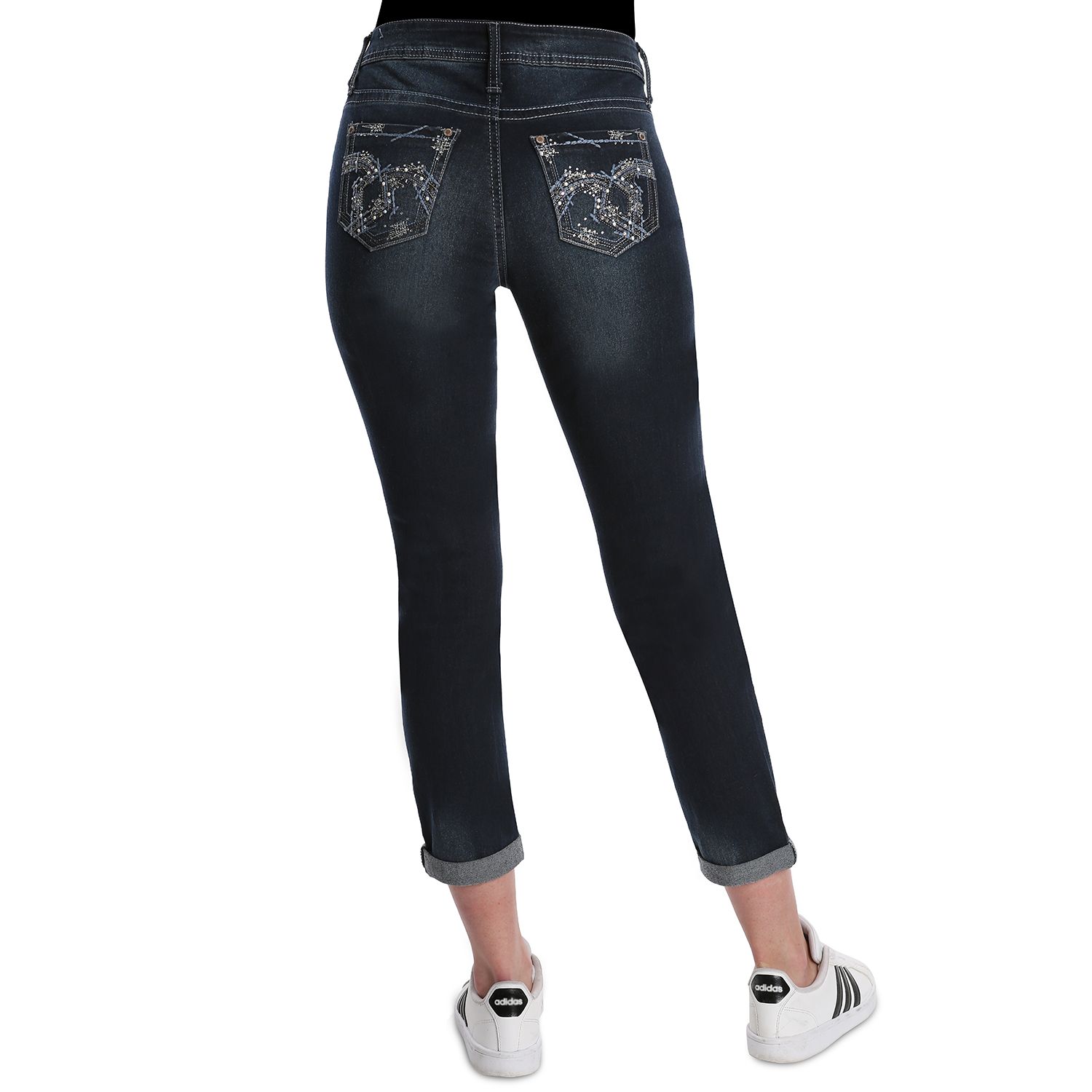 cuffed skinny jeans womens