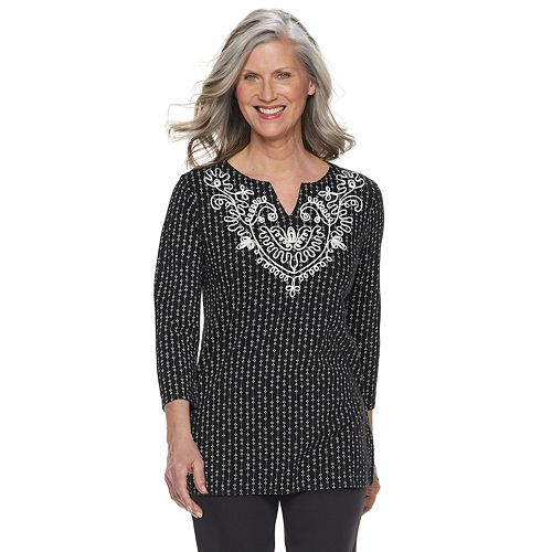 Women's Croft & Barrow® SplitNeck Top