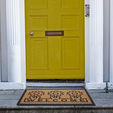 Achim Daisy Printed Coir Doormat - 18'' x 30''