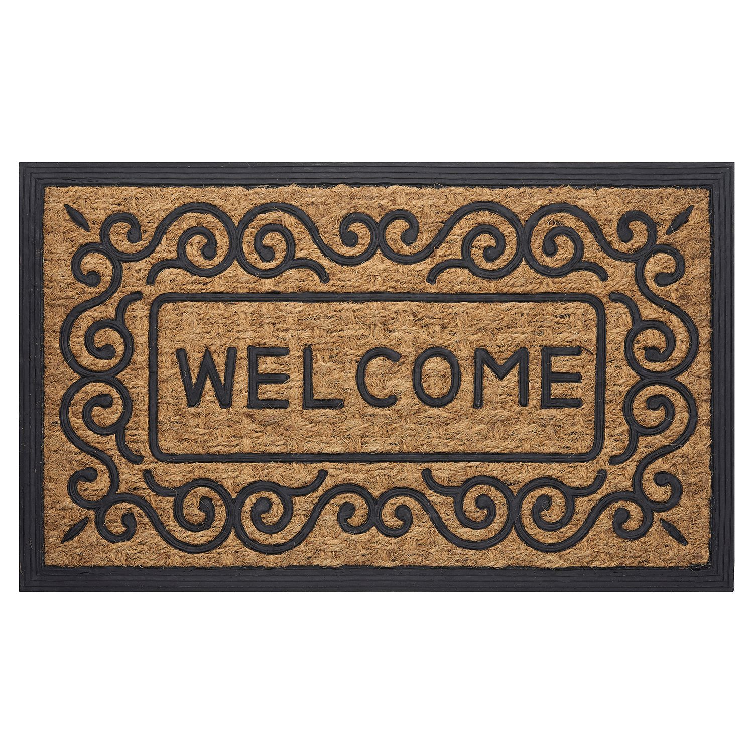 Rugsmith Natural Machine Tufted Plain Doormat - 36 x 48