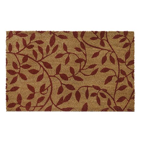 Achim Leaves Printed Coir Doormat 18'' x 30''